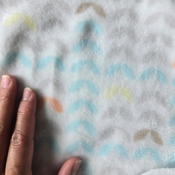 Baby Starters Teddy Bear Lovey Be Happy Blue Grey Security Blanket - Picture 6 of 14